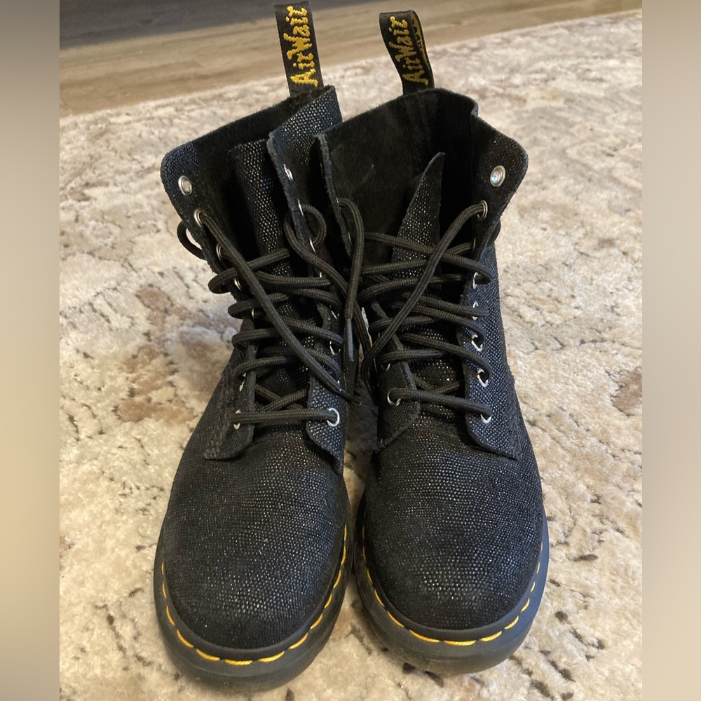 Dr Martens 1460 Pascal Glitter Boots, US size 7